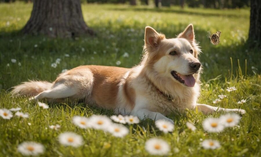 Por qué se revuelcan los perros en la hierba